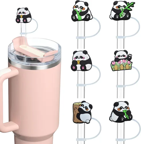 Vista 11 de Tapa superior de pajita de silicona de Navidad para vaso Stanley Cup de 30 y 40 oz, accesorios para termos, tapas de cubierta a prueba de polvo