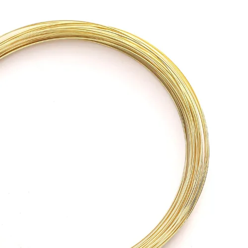 Vista 8 de Beadia - Alambre bañado en oro de 14 quilates de 0.4 mm, 10 metros de cordón de cuentas para pulseras, collares, encantos, cuentas para hacer joyas