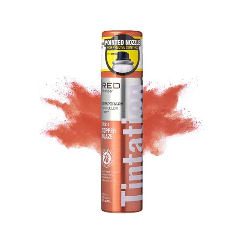 Vista 17 de Red by Kiss Tintation - Spray de color temporal para el cabello, 2.82 onzas, secado rápido y a prueba de manchas, tinte lavable de color vivo, spray
