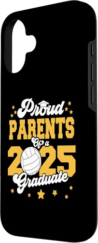Vista 2 de iPhone 16 Parents of a 2025 Graduate Prom Graduation 25 VolleyBall Case