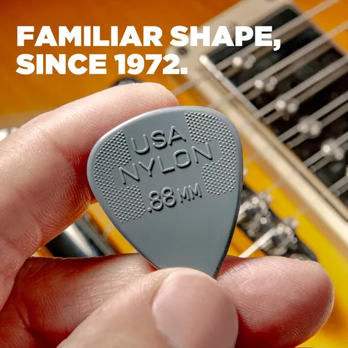 Vista 5 de JIM DUNLOP 44P100 - Púas de guitarra estándar de nailon de 0.039 pulgadas, paquete de 12