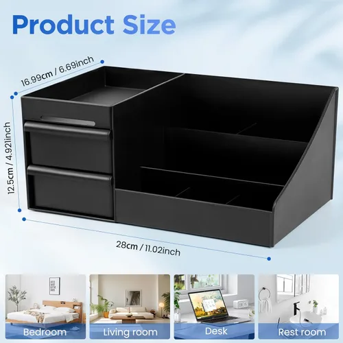 Vista 2 de Organizador para hombre, organizador de perfume, soporte de colonia, estante de colonia, soporte de perfume, almacenamiento de encimera de baño