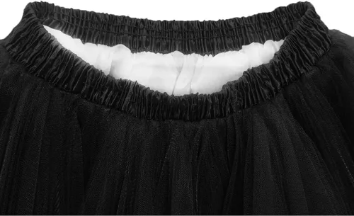 Vista 2 de GOOBGS Musever Falda de ballet de época de los años 50 con burbujas de tul