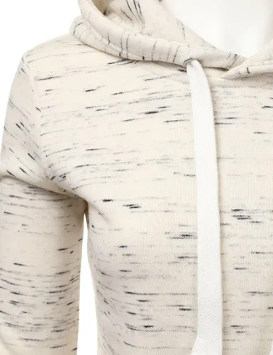 Vista 4 de DOUBLJU Suéter básico ligero y esencial, cómodo, informal, sin botones, sudadera con capucha para mujer, tallas extragrandes