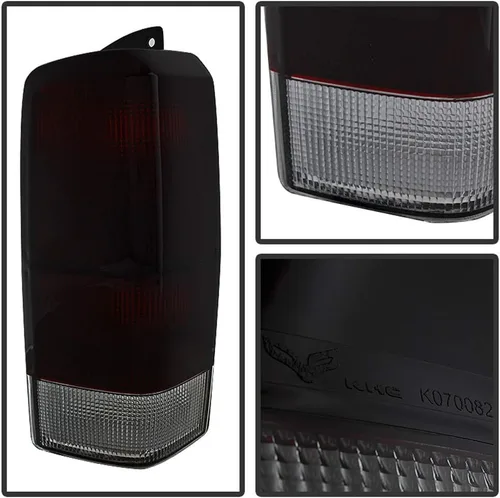 Vista 2 de ACANII - Para Jeep Cherokee 1997-2001 [Estilo OE] Luces traseras ahumadas rojas Lámparas de freno izquierda+derecha