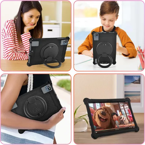 Vista 8 de DETUOSI Funda de silicona para Plimpton PlimPad P60 de 10 pulgadas, funda protectora multiángulo para Moderness MB1001 de 10 pulgadas, Hoozo de 10.1