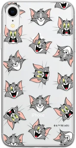 Vista 6 de ERT GROUP Funda de teléfono móvil para iPhone XR Original y con licencia oficial Tom & Jerry Patrón 004 adaptado de manera óptima a la forma del Tom