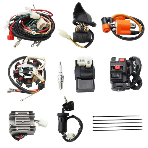 Vista 10 de PRO BAT Arnés de cableado eléctrico completo Cable CDI Bobina Conjunto de estator de 8 polos para vehículos de 4 ruedas Stroke ATV Quad Pit Dirt