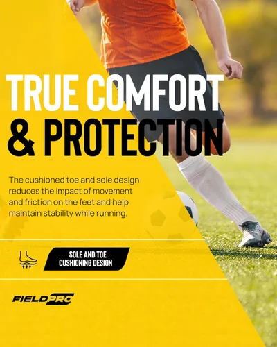 Vista 5 de FieldPro 3 & 4 Pairs Adult & Youth Soccer Socks - 6 Colors Knee High Softball & Baseball Socks Men, Women and Youth