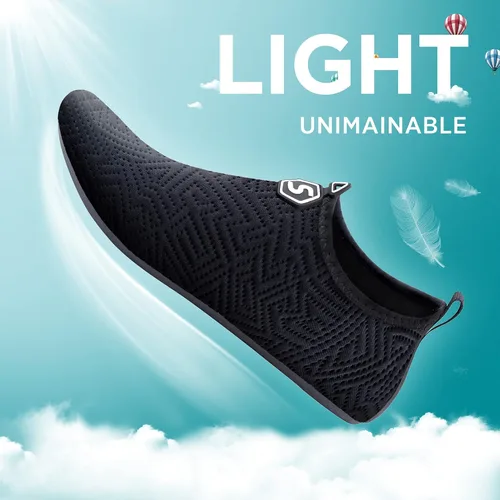 Vista 5 de SEEKWAY SK002 - Zapatos acuáticos unisex de secado rápido, antideslizantes, para playa, natación, piscina, río, navegar y surf