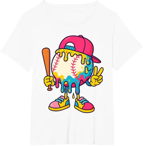Vista 40 de Camiseta de béisbol Ice Cream Drip Youth Back To School Baseball Stuff