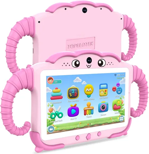 Vista 8 de Tableta infantil de 7 pulgadas para niños de 3 a 7 años, tableta para niños pequeños con juegos educativos, tabletas de 32 GB para niños