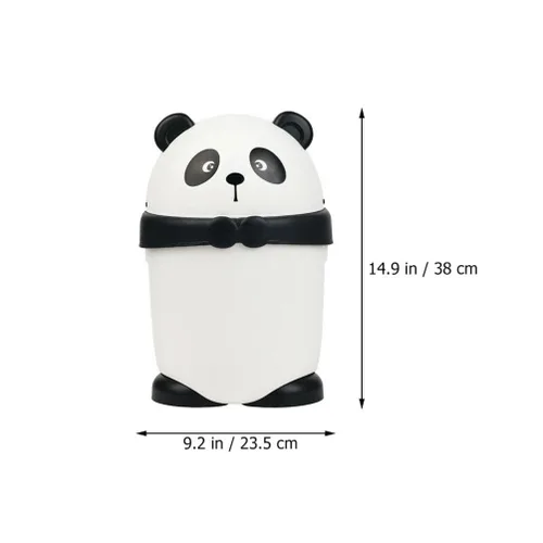 Vista 5 de Happyyami Bote de basura pequeño de dinosaurio para habitación de los niños, bote de basura para oficina, papelera de panda de dibujos animados