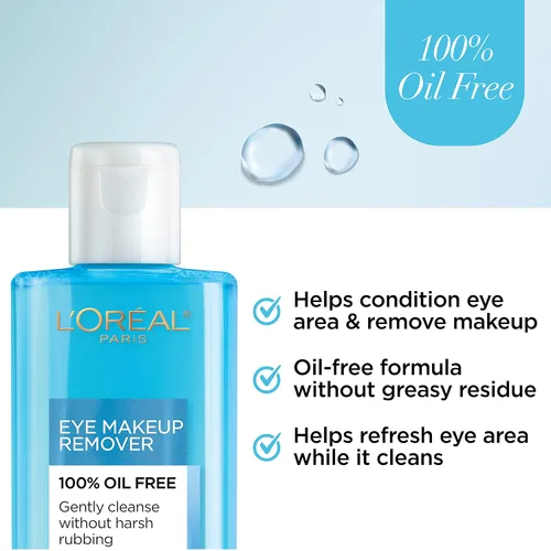 Vista 4 de L'Oreal Paris Clean Artiste - Removedor de maquillaje de ojos sin aceite, 2