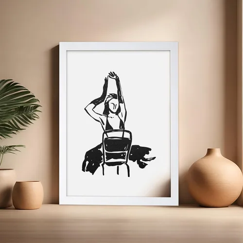 Vista 114 de Poster Master Faces Poster - Retro Women Print - Portrait Art - Sketch Illustration - Abstract Artwork - Woman Design - Chic Boho Design - Great