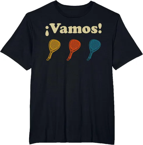 Vista 29 de Camiseta Vamos Padel Player Sport en Español Retro Hombre
