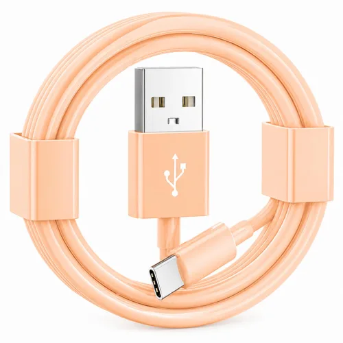 Vista 15 de Cable Carplay naranja de 1.5 pies para iPhone 17/16/15, cable USB A a USB C compatible con iPhone 17Air, 17/16/15 Pro Max, 17E/16E/Plus, iPad