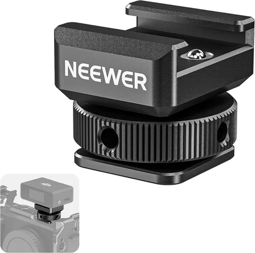 Vista 9 de Neewer Paquete de dos (2) adaptadores de montaje Pro duraderos de 1/4 pulgadas para tornillo de trípode a zapata caliente flash