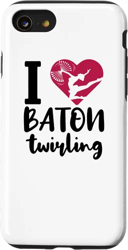 Vista 18 de iPhone 16 I Love Baton Twirling Majorette Baton Twirler Case