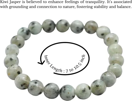 Vista 72 de Amazing Gemstone Crystal Bracelet for Women Men's Gifts - Protection Healing Crystal Bracelet - 8mm Gemstone Beaded Stretchable Bracelet Pulseras