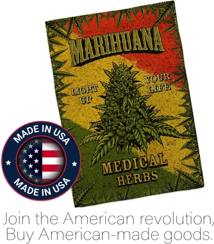 Vista 5 de Paquete de banderas de arpillera de marihuana para casa, diseño novedoso y moderno de apoyo a nuestras tropas, pancarta pequeña para jardín, patio