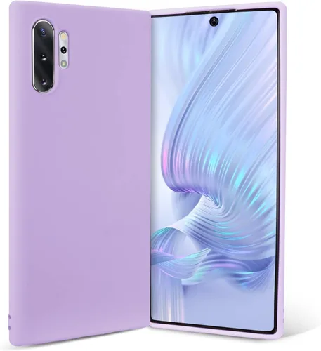 Vista 10 de Funda para Galaxy Note 10 Plus, silicona líquida, delgada, suave, TPU, protección de cuerpo completo, a prueba de golpes, para Galaxy Note 10 Plus