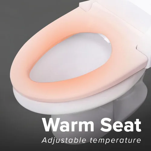 Vista 7 de SmartBidet SB-2000 Asiento de bidé eléctrico - Asiento para inodoro climatizado con secador de aire caliente y funciones de lavado con control
