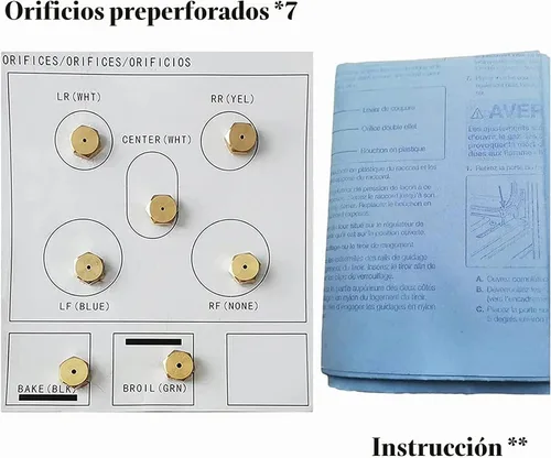 Vista 7 de DG96-00340B/DG69-00197A Kit de conversión de estufa de gas, pieza