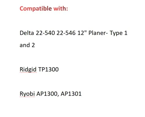 Vista 3 de Correa de transmisión de cepilladora compatible con D-lta 22-560 22-565 22-580 Cepilladora Poly V Belt 2PCS