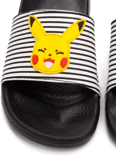 Vista 6 de Pokemon Sliders Pikachu Sandalias de playa para niñas y niños
