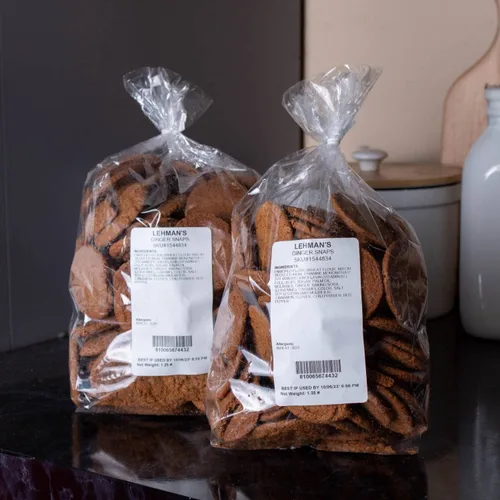 Vista 7 de Lehman's Ginger Snaps - Galletas crujientes y crujientes clásicas, paquete de 2 bolsas de 1.25 libras
