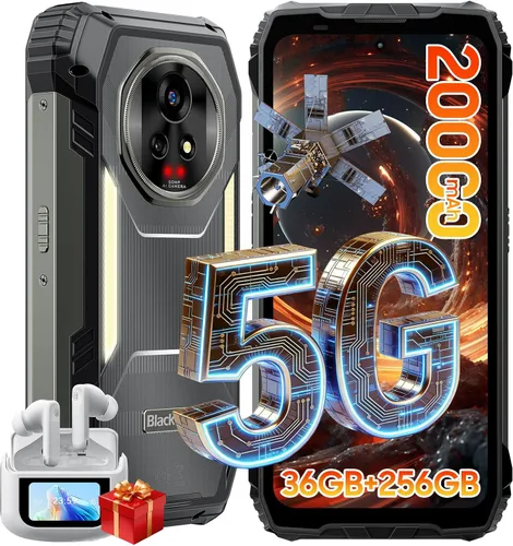 Vista 10 de Blackview XPLORE 2 Gemini AI 5G - Teléfono resistente con proyector, Dimensity 8300 Android 15 6.73" 3.2K AMOLED 20000mAh/120W 36GB+256GB T-Mobile