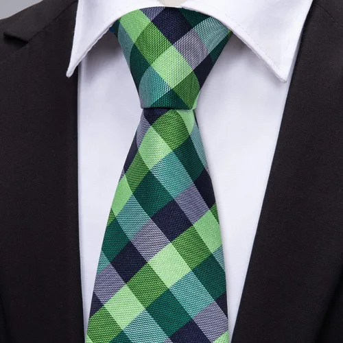 Vista 10 de Barry.Wang Juego de corbatas de seda para hombre, corbatas de boda de seda tejida formal de negocios casual (4/6/8PCS)