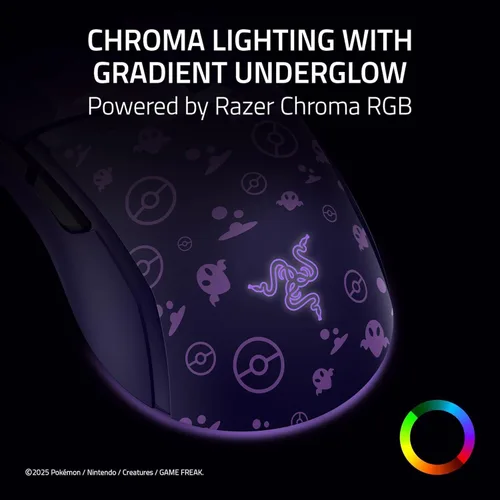 Vista 8 de Razer Cobra Gengar Edition - Mouse ligero para juegos con cable - Sensor de 8500 DPI - 2.05 oz - Interruptores ópticos de ratón de 3ª