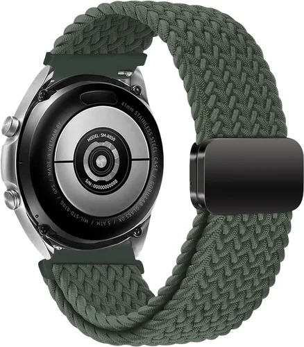 Vista 24 de Correa de nailon compatible con Samsung Galaxy Watch 7/6/5/4/FE 1.732 in 1.575 in/Galaxy Watch 5 Pro 1.772 in/Watch 4/6 Classic 1.850 in 1.811 in