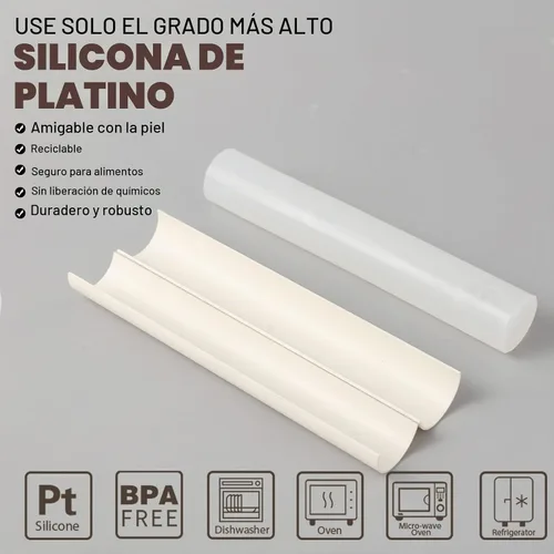 Vista 3 de BOOWAN NICOLE Molde de vela de espárragos, molde de silicona para hacer velas decoración del hogar LZ0578