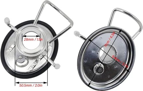 Vista 6 de Pyhodi Tapa de barril de maíz de acero inoxidable de 1.5 pulgadas, 3 abrazaderas, tapa de barril de carbonatación, fácil de instalar, 60PSI PRV