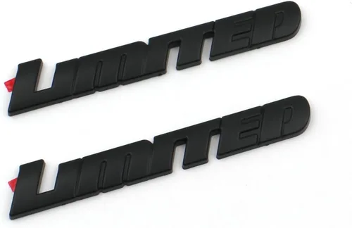 Vista 7 de 2 piezas de emblema de puerta negro brillante superpuesto Compatible con Sequoia Tacoma Tundra 4Runner (Negro brillante)