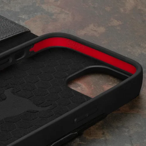Vista 6 de TORRO Funda de cuero premium compatible con iPhone 15 de 6.1 pulgadas, funda de piel auténtica tipo cartera con función atril y ranuras