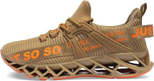 Vista 3 de COKAFIL - Zapatos de correr para hombre, tenis atléticos con bordes para caminar