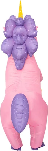 Vista 6 de Disfraz inflable de unicornio para Halloween (tamaño mediano)