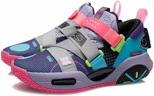 Vista 2 de LI-NING All City Wade - Zapatos de baloncesto con amortiguación para hombre antideslizantes profesionales con absorción de golpes zapatos deportivos