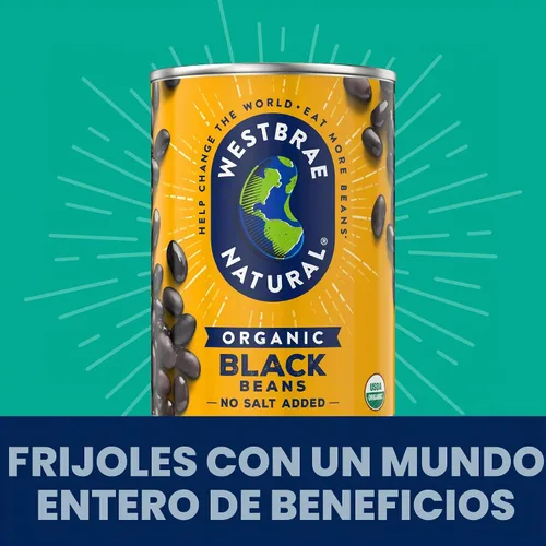 Vista 4 de Westbrae Natural Frijoles Negros Orgánicos Vegetarianos - 15 oz