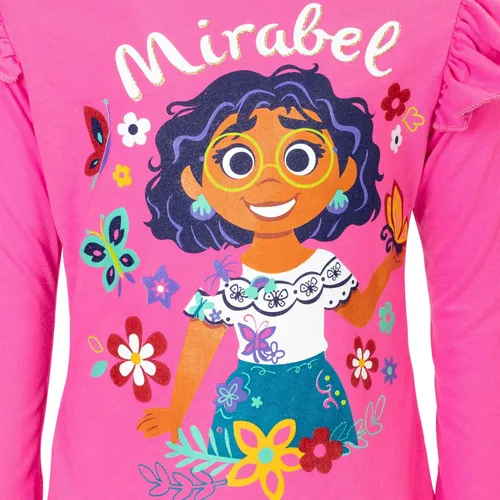Vista 6 de Disney Encanto Mirabel Girls T-Shirt and Leggings Outfit Set Toddler to Little Kid