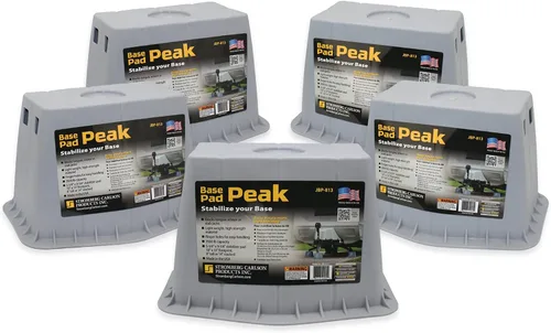 Vista 10 de Stromberg Carlson JBP-813.1 Base Pad Peak - Bloque de gato de remolque – Almohadillas para RV – Accesorios para remolque de viaje – Base de gato