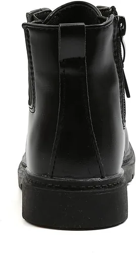 Vista 3 de Komfyea Botas de tobillo cortas impermeables con cremallera lateral para niños y niñas