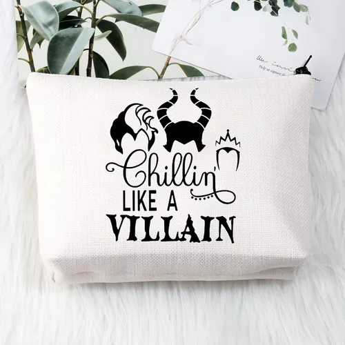 Vista 3 de BDPWSS Malvado Females Regalo Villano Amante Bolsa de maquillaje Chillin' Like a Villain Gift Evil Group Gift Bad Witches Cosmetic Bag