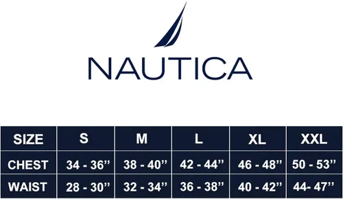 Vista 6 de Nautica Conjunto de capa base de manga larga para hombre con cuello redondo y punto gofre, ropa interior térmica y parte superior