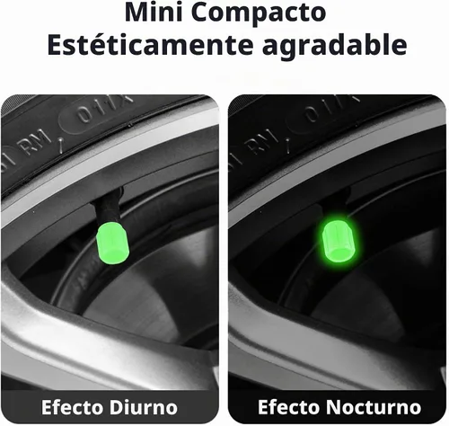 Vista 6 de 20 tapones fluorescentes para válvulas de neumáticos, tapones luminosos para válvula de aire de rueda de automóvil, accesorios de decoración 20