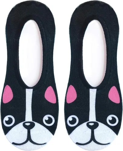 Vista 2 de Living Royal Calcetines de corte bajo Calcetines gráficos, agarre de goma, felpa, diseños vibrantes, calcetines divertidos, unisex